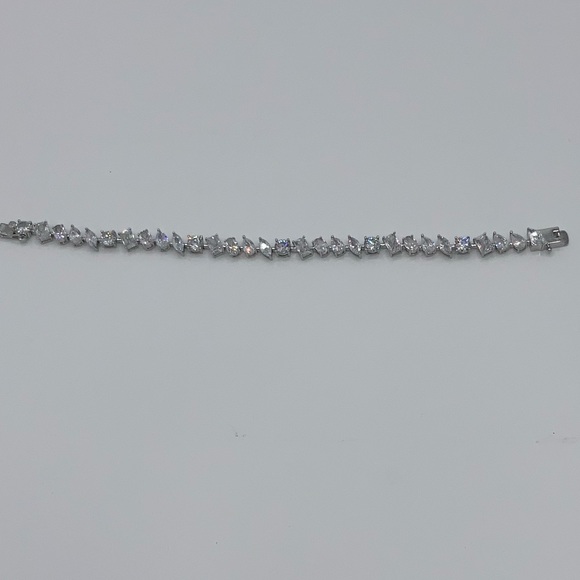 14ct Multi-Stone Tennis Bracelet - Picture 12 of 16